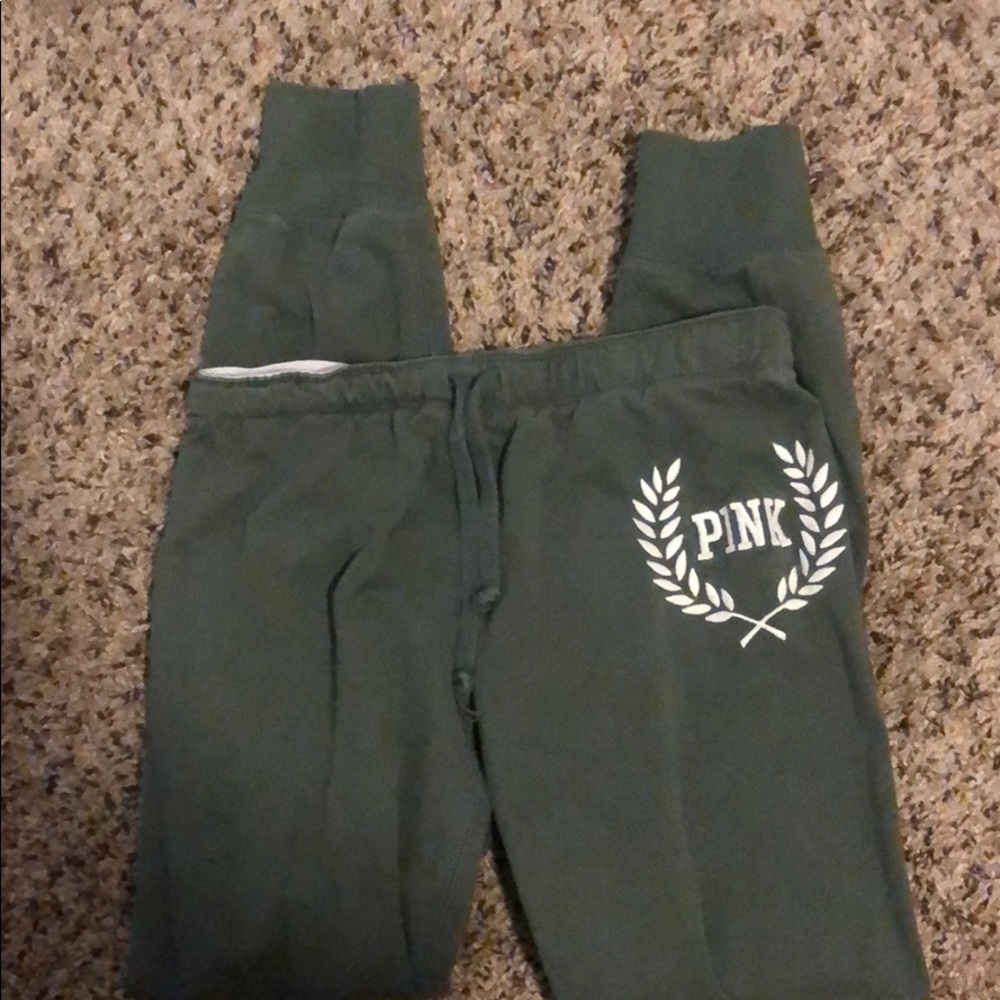 Olive green PINK joggers